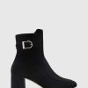 Unützer Stiefelette 9005 Black Suede | Booties