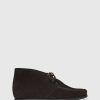 Unützer Stiefelette U96 Marron Velor Shearling Walnut | Booties