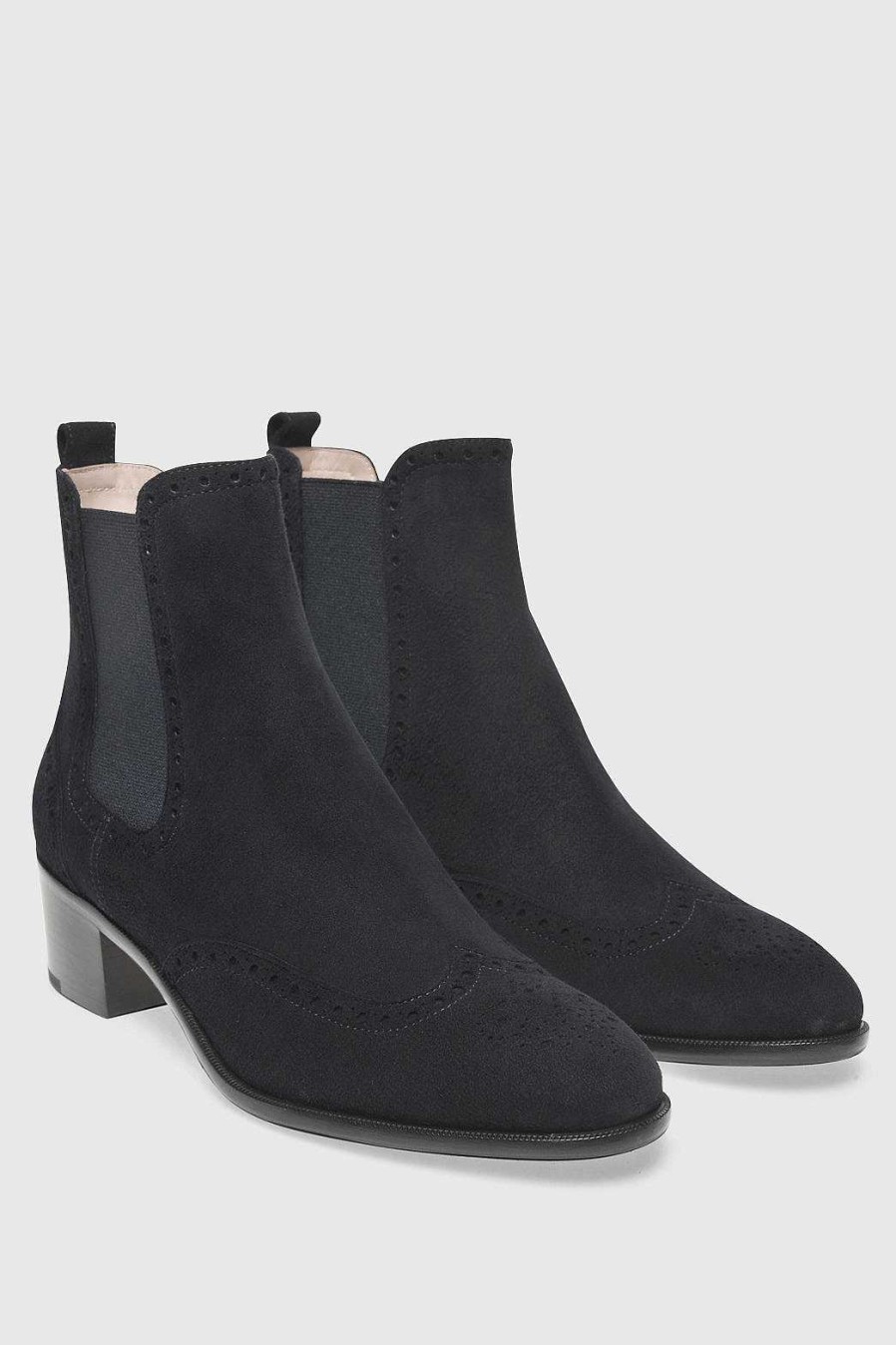 Unützer Stiefelette 7471 Black Suede | Booties