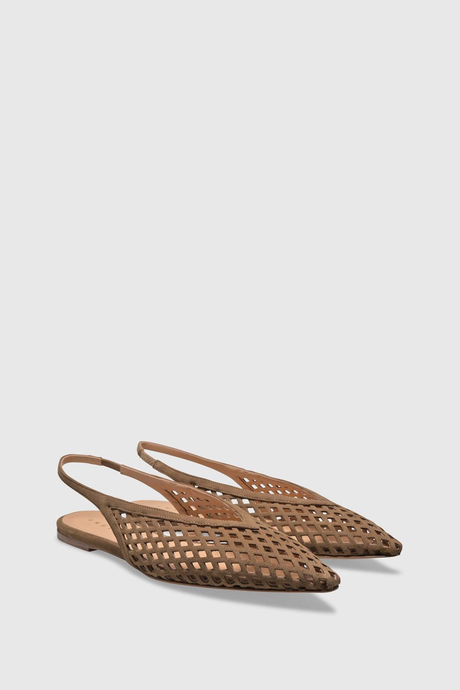 Unützer Slingback 9422 Camoscio Taupe | Slingbacks