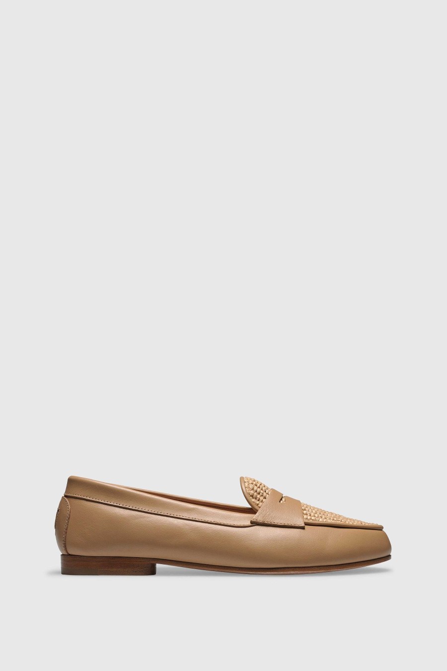 Unützer Loafer 9301 Velor Latte Raffia Latte | Loafer