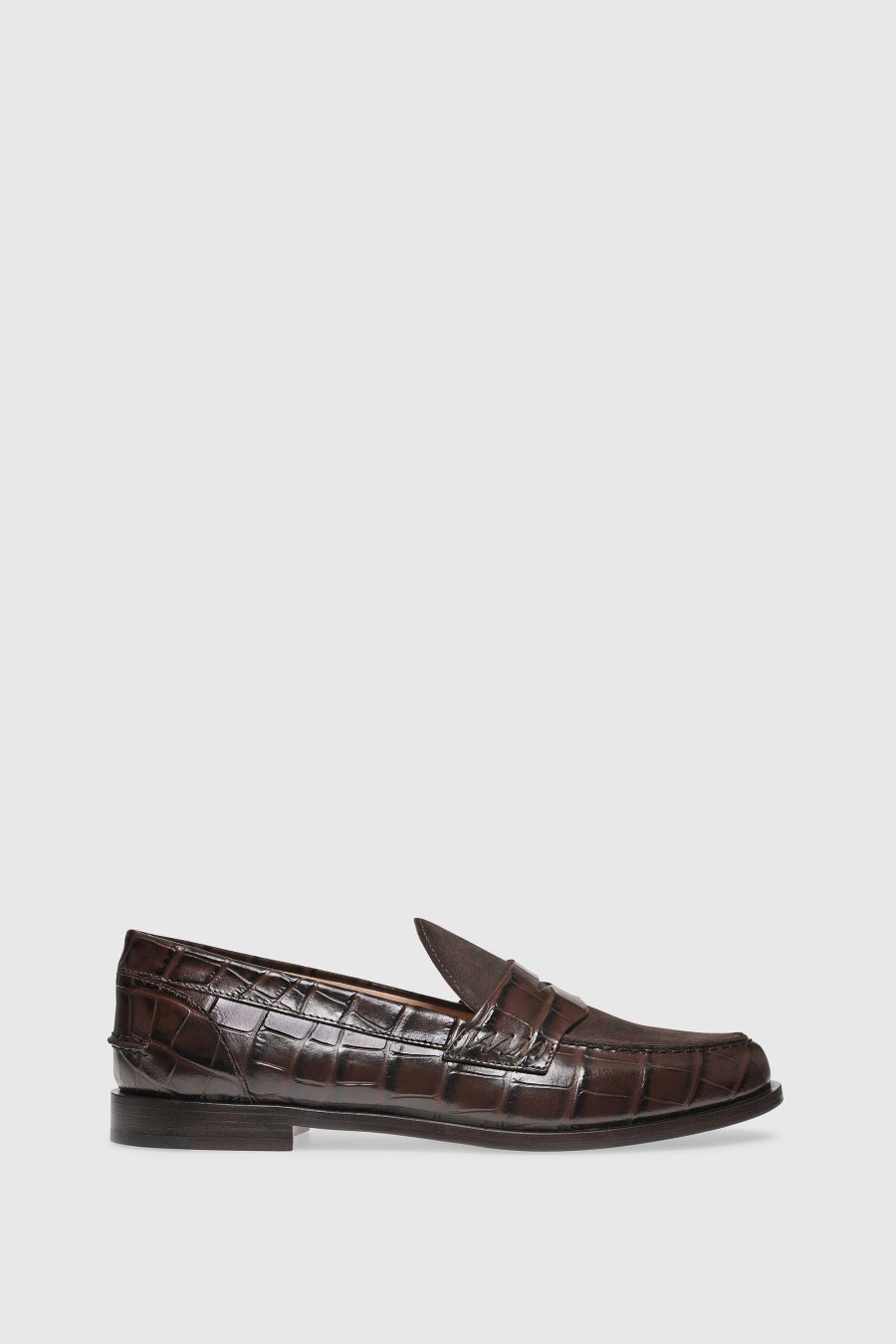 Unützer Loafer 9250 Nero Coccostampato Velours | Loafer