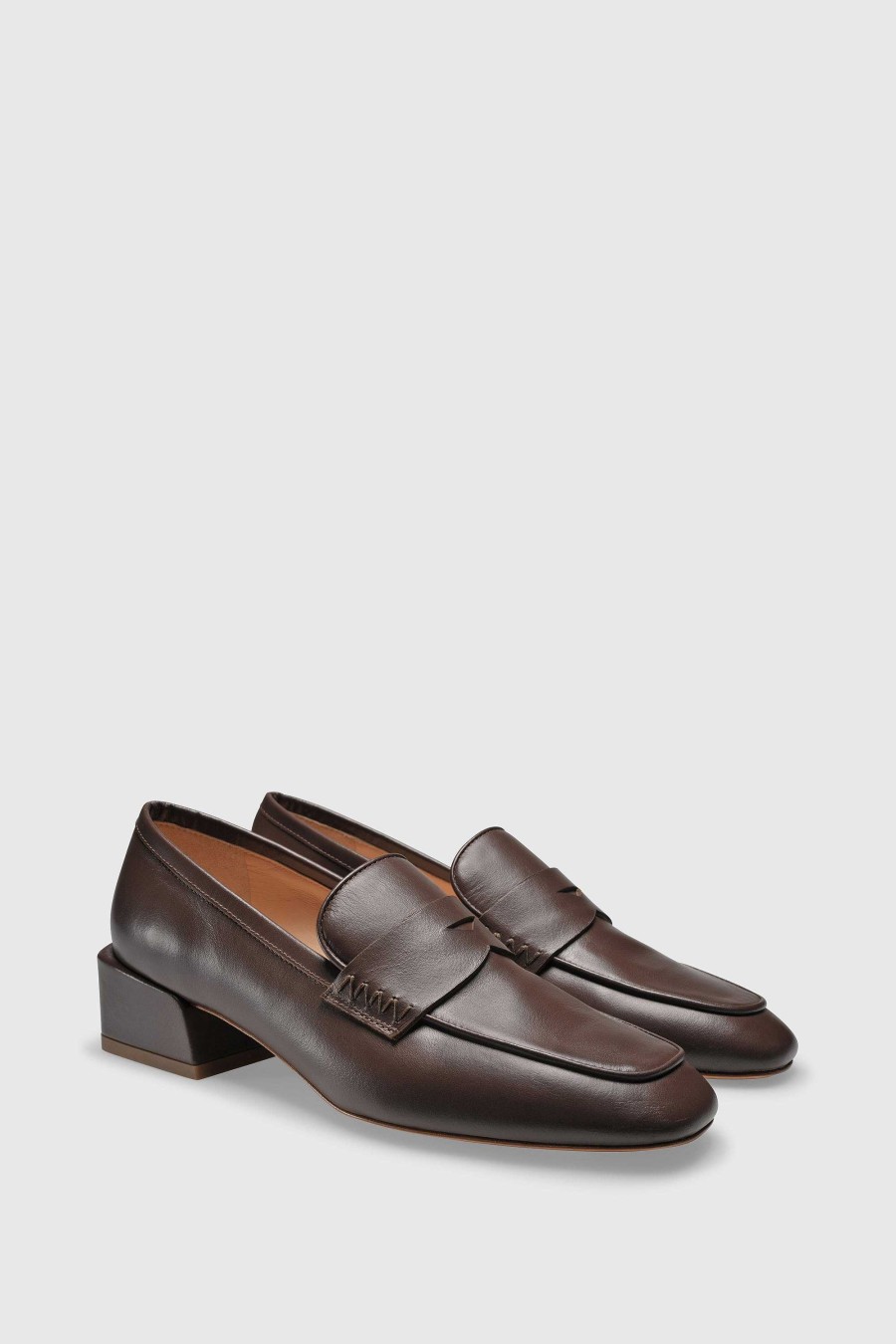 Unützer Loafer 9321 Tobacco Calf | Mules & Loafer Mit Absatz