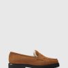 Unützer Loafer 1471 Camoscio Cognac Shearling Latte | Loafer