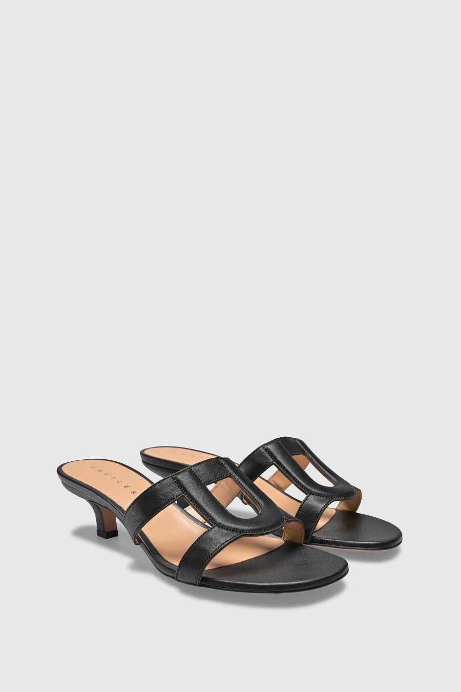 Unützer Sandale 9429 Mousse Black | Sandalen Mit Absatz