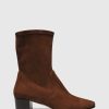 Unützer Stiefelette 7612 Cognac Chamois | Booties