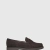 Unützer Loafer 1471 Camoscio Nero Shearling Latte | Loafer