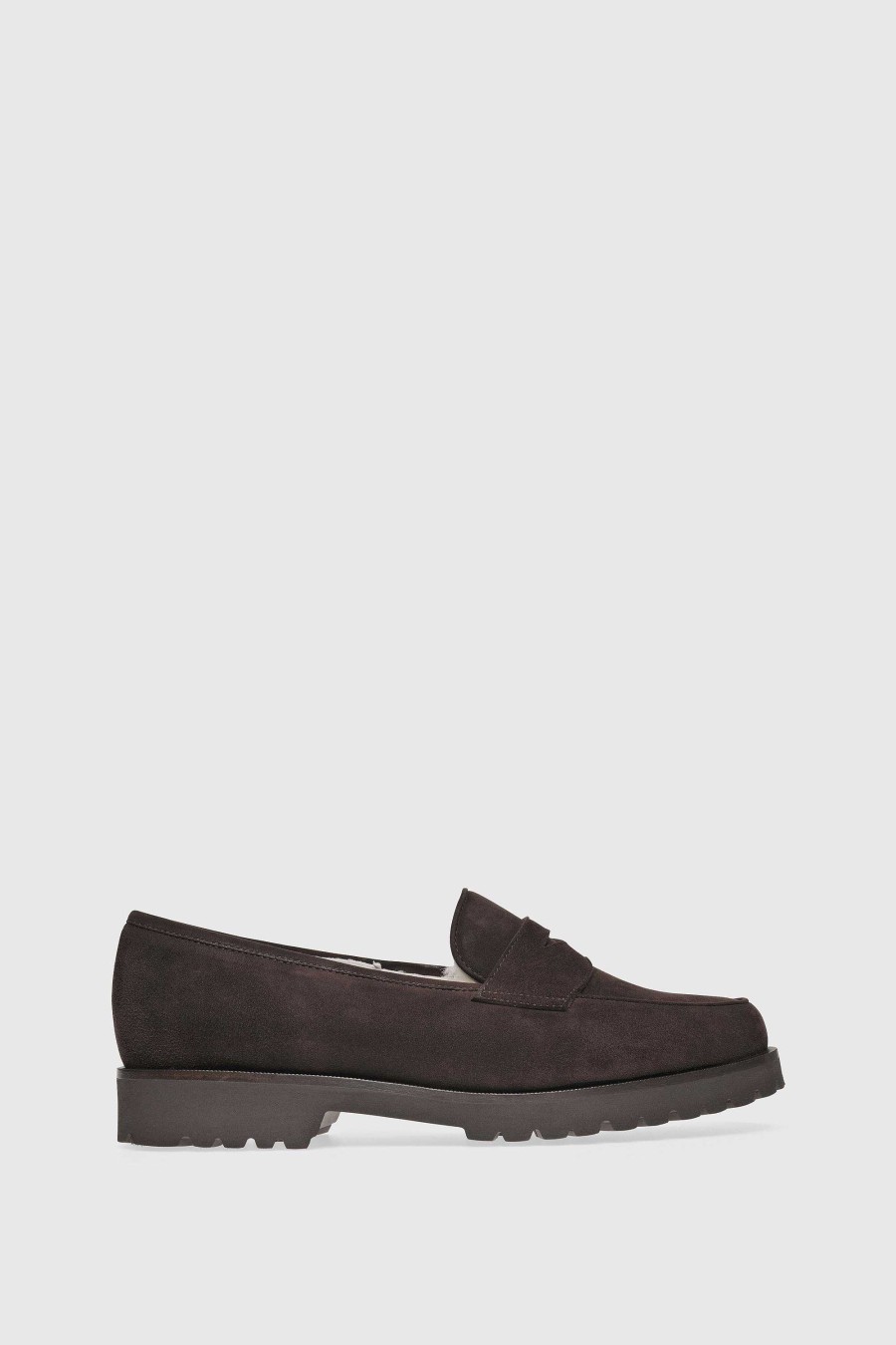 Unützer Loafer 1471 Camoscio Nero Shearling Latte | Loafer