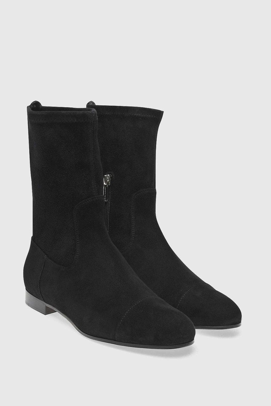 Unützer Stiefelette 7336 Black Suede | Booties