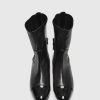 Unützer Stiefelette 7336 Black Nappa Stretch Paint Black | Booties