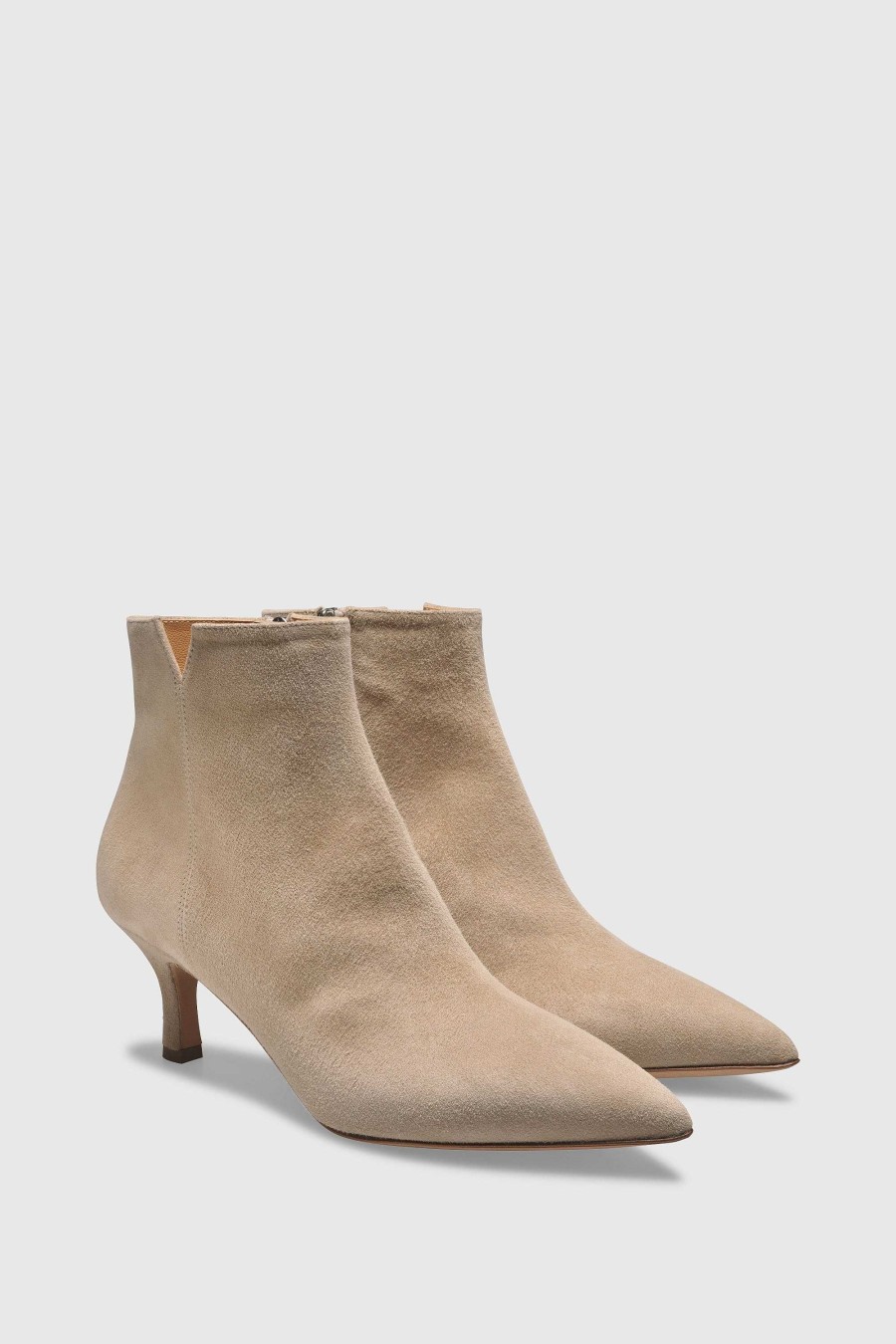 Unützer Stiefelette 9355 Light Taupe Suede | Booties