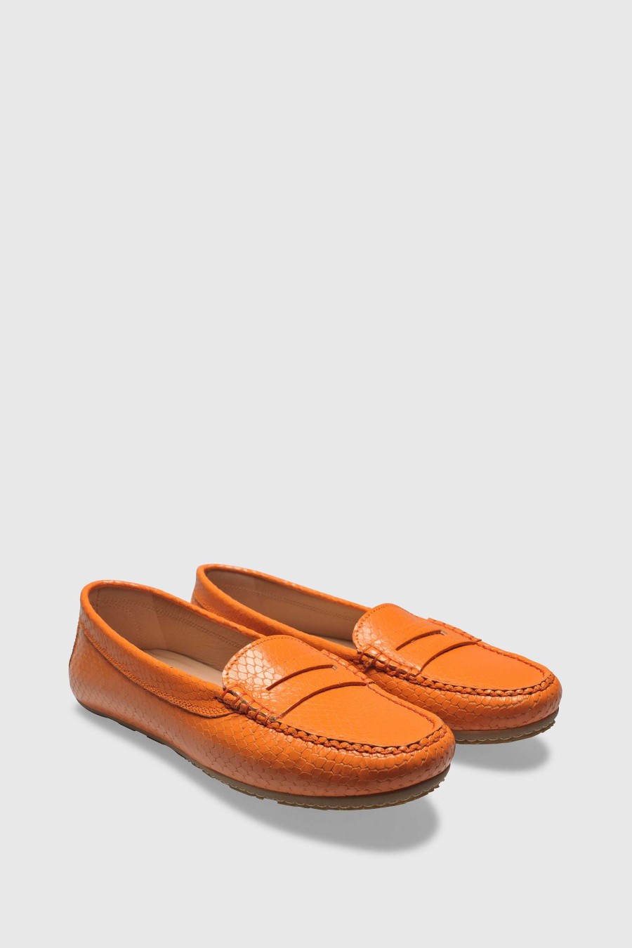 Unützer Loafer U150 Pitone Arancio | Loafer