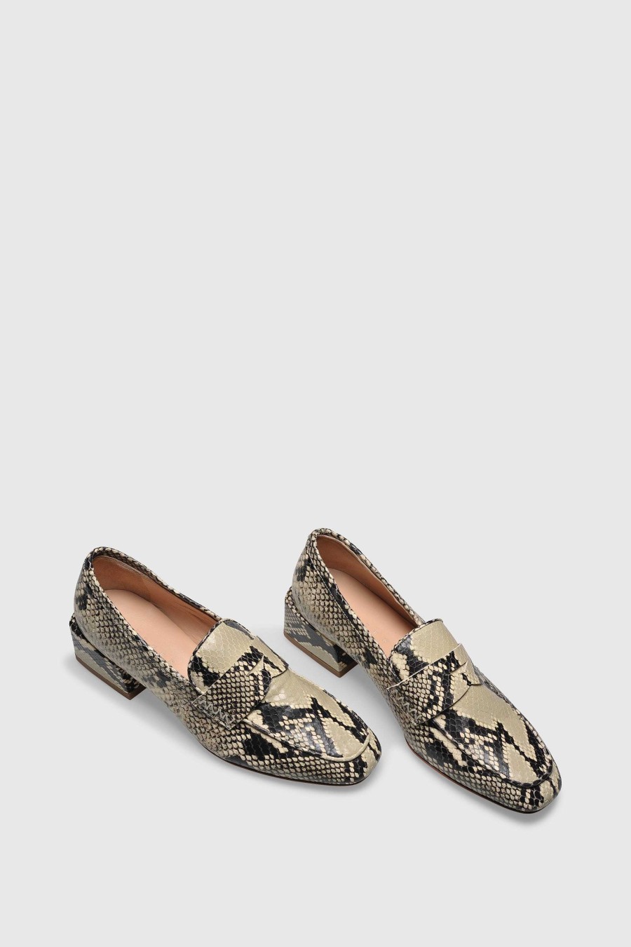 Unützer Loafer 9321 Rock Python Printed | Mules & Loafer Mit Absatz