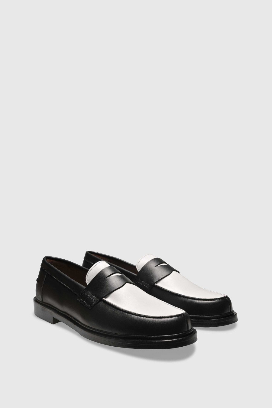 Unützer Loafer 5000 Vitello Black White | Loafer