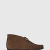 Unützer Stiefelette U96 Velor Dark Brown Shearling Dark Brown | Booties