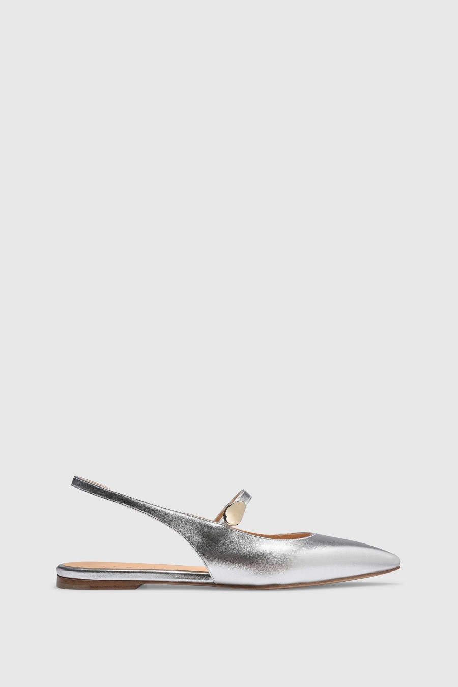 Unützer Slingback 9402 Laminato Silver | Slingbacks