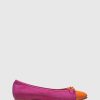 Unützer Ballerina 7102 Old Rose/Purple Alligator Suede | Ballerinas