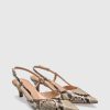 Unützer Slingback 9317 Pitone Roccia Lucido | Slingbacks