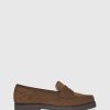 Unützer Loafer 1471 Velour Grey Shearling Latte | Loafer