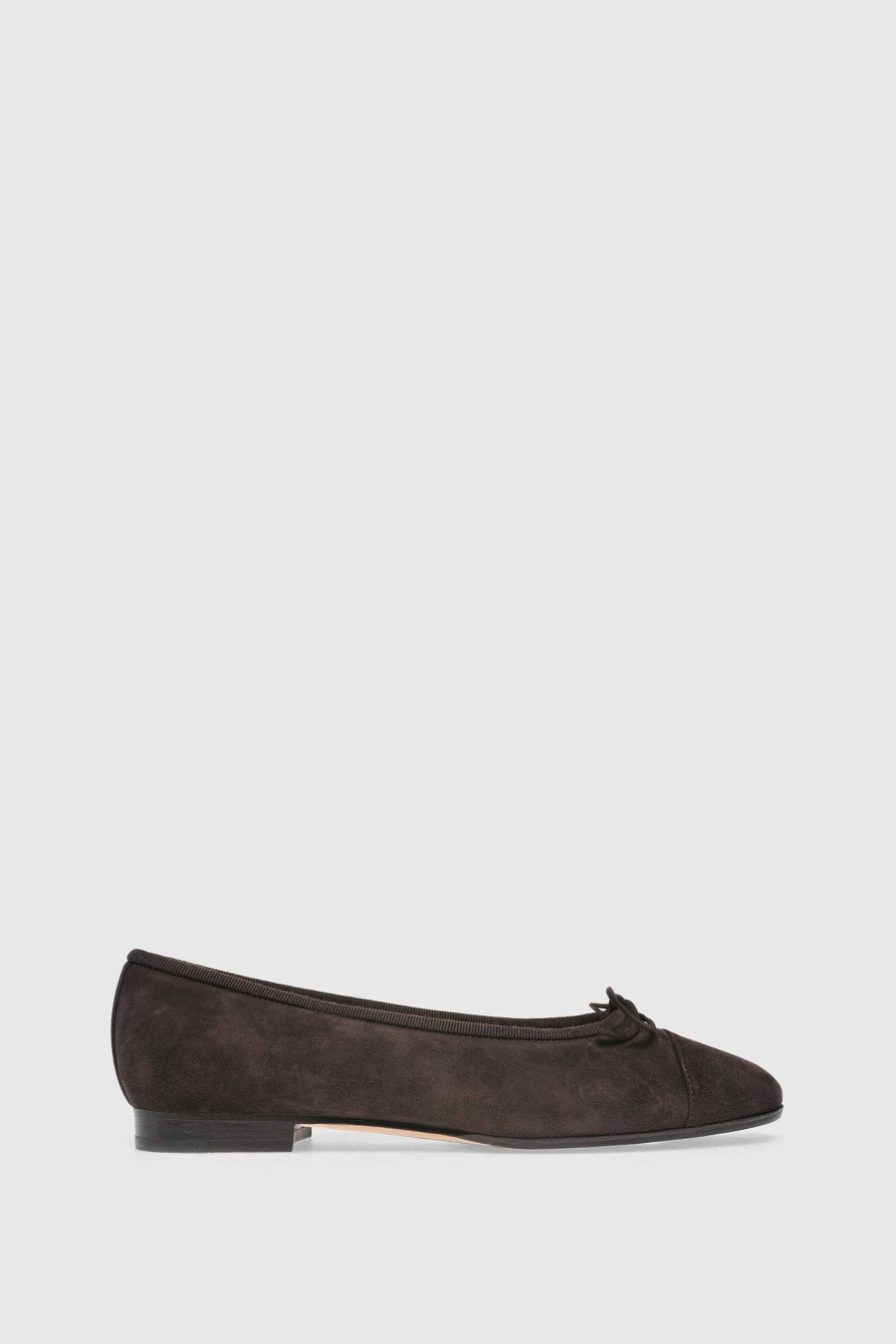 Unützer Ballerina 963 Dark Brown Suede | Ballerinas