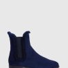 Unützer Stiefelette 8110 Navy Shearling Navy Suede | Booties