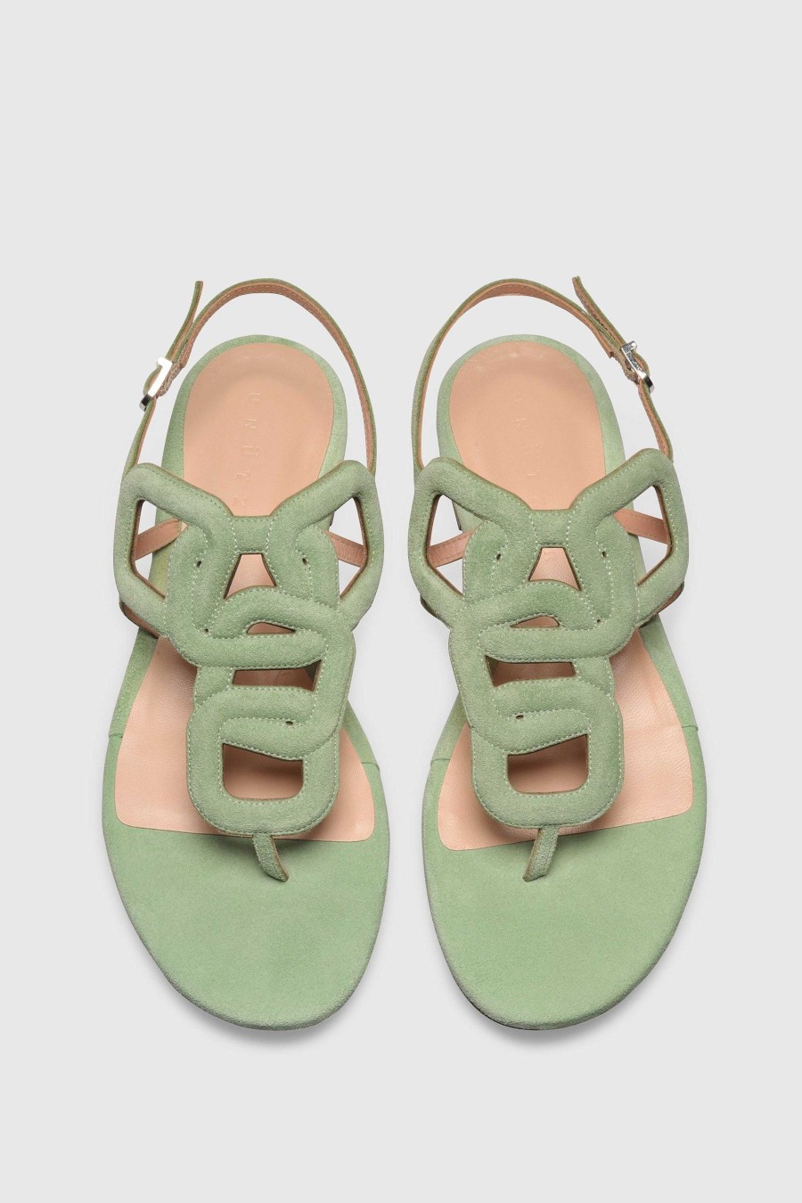 Unützer Sandal 9302 Mint Velor | Sandalen