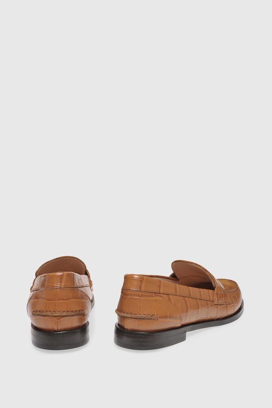 Unützer Loafer 9250 Coccoprinted Hazelnut Velours Cognac | Loafer