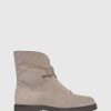 Unützer Stiefelette 1978 Velours Marron Shearling Beige | Booties