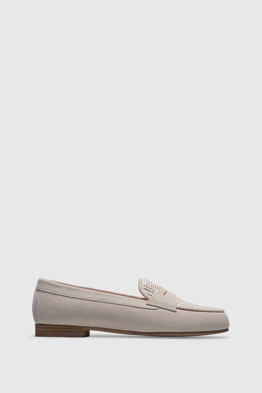 Unützer Loafer 9301 Velor Latte Raffia Latte | Loafer