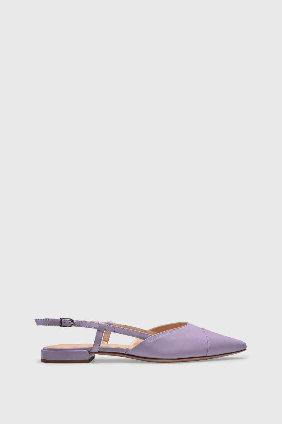 Unützer Sandal 8667 Purple Raffia Velor | Slingbacks