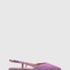 Unützer Sandal 8667 Purple Nappa | Slingbacks