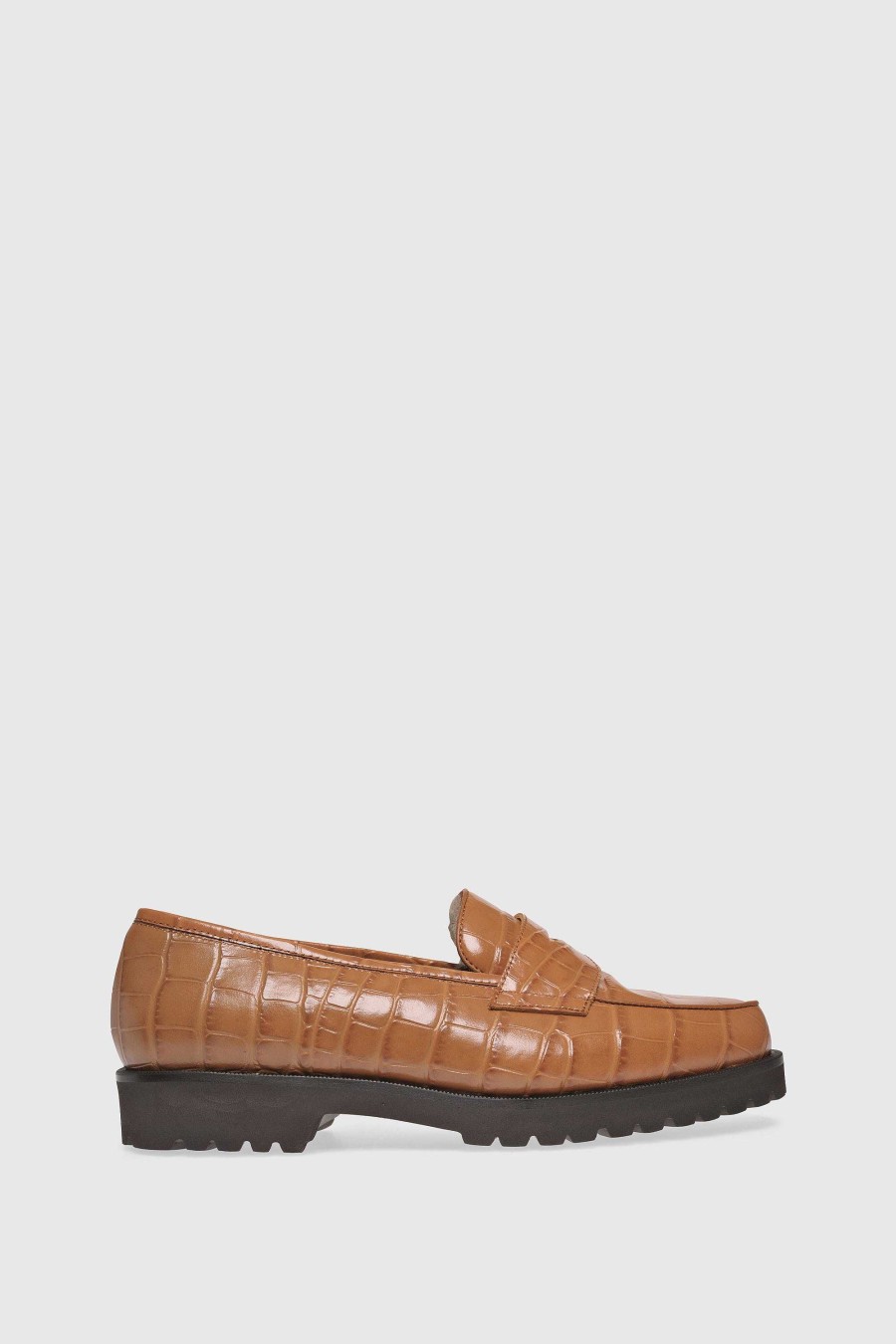 Unützer Loafer 1471 Coccostampato Nocciola Shearling Nutria | Loafer