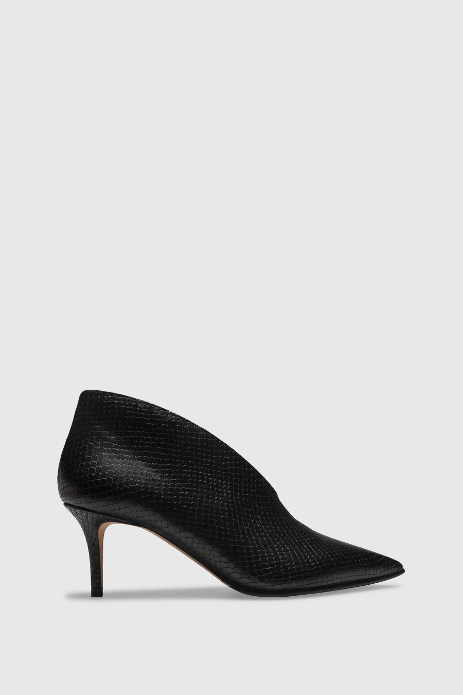 Unützer Pump 7586 Printed Python Black | Pumps