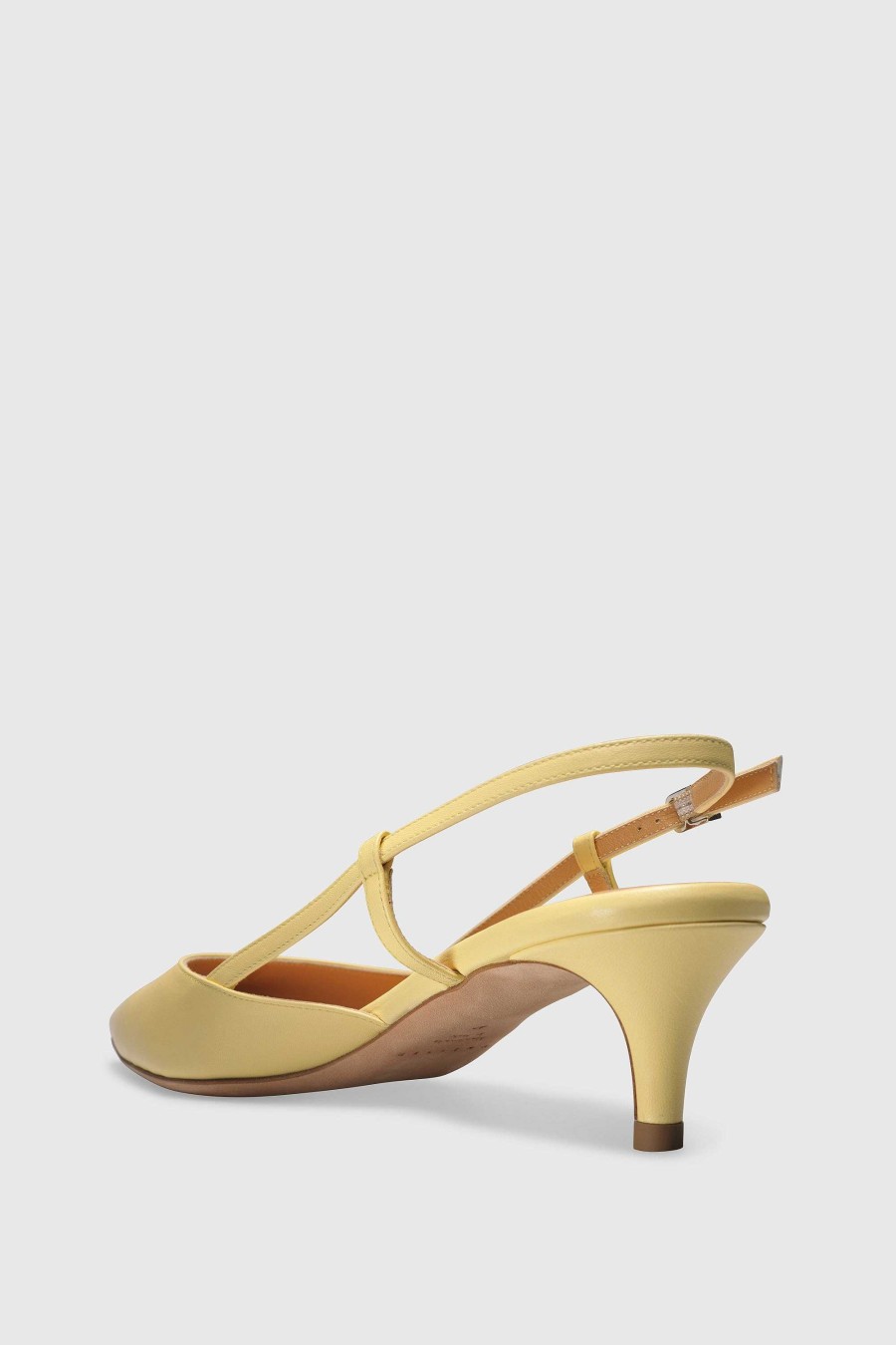 Unützer Slingback Pump 9317 Nappa Lime | Slingbacks