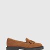 Unützer Loafer 9270 Velor Cognac Shearling Noce | Loafer