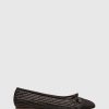 Unützer Ballerina 963 Dark Brown Raffia Velor | Ballerinas