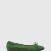 Unützer Ballerina 7102 Green Suede | Ballerinas